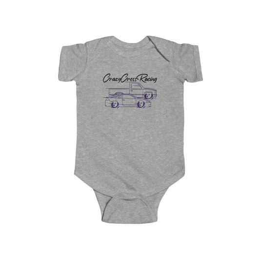 CrazyCressRacing Infant Bodysuit | Midnight/Gray