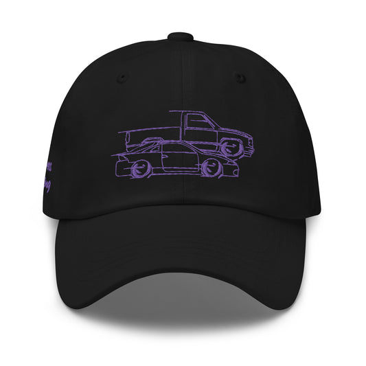 CrazyCressRacing Hat | Adjustable | Purple