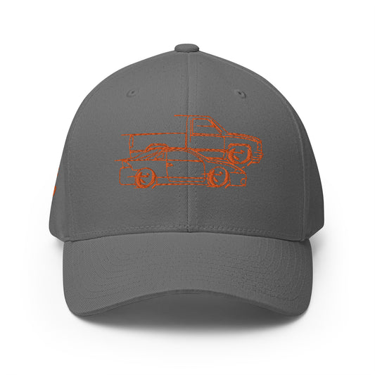 CrazyCressRacing Hat | Flexfit | Orange