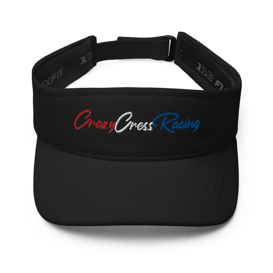 CrazyCressRacing Hat | Visor | Red/White/Blue