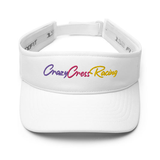 CrazyCressRacing Hat | Visor | Purple/Pink/Yellow