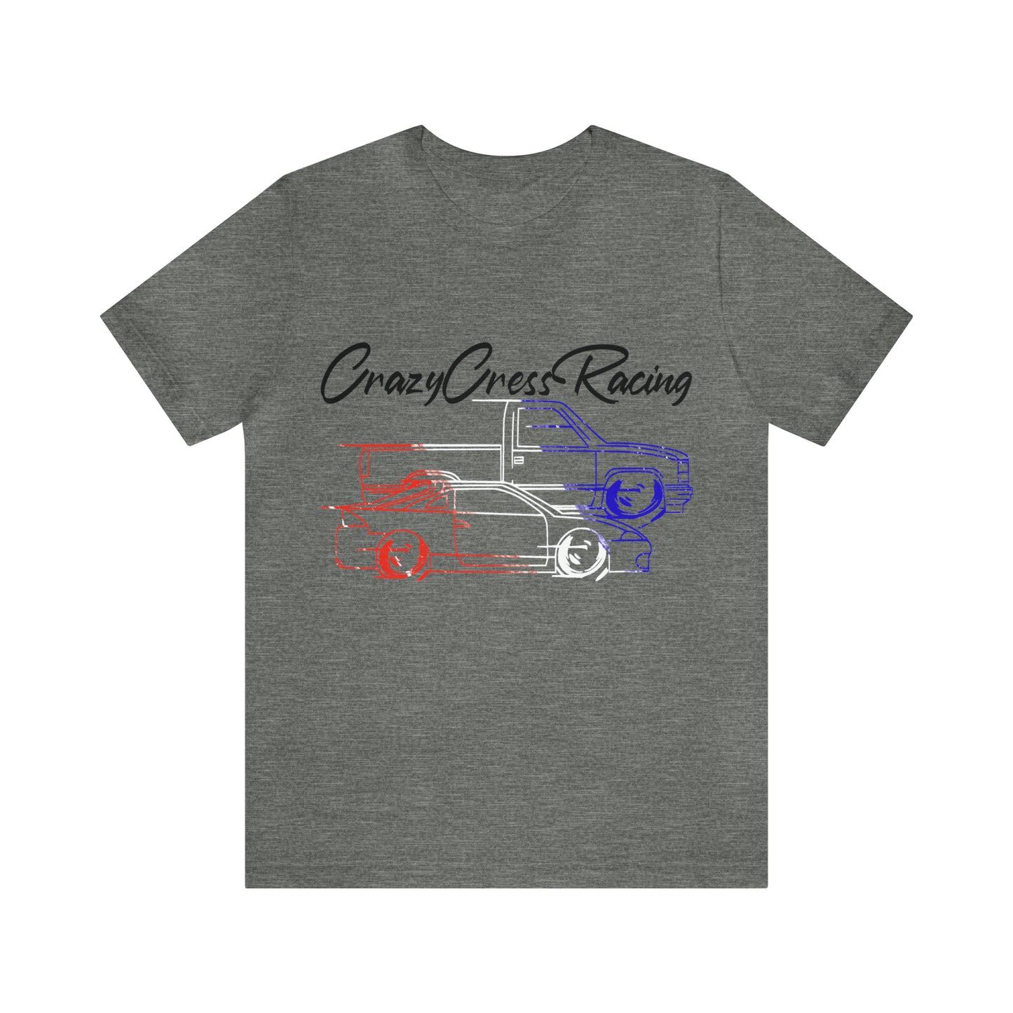 CrazyCressRacing Tee | Red/White/Blue