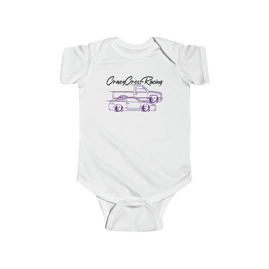 CrazyCressRacing Infant Bodysuit | Purple