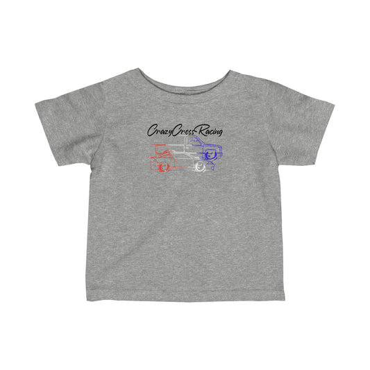 CrazyCressRacing Infant Tee | Red/White/Blue
